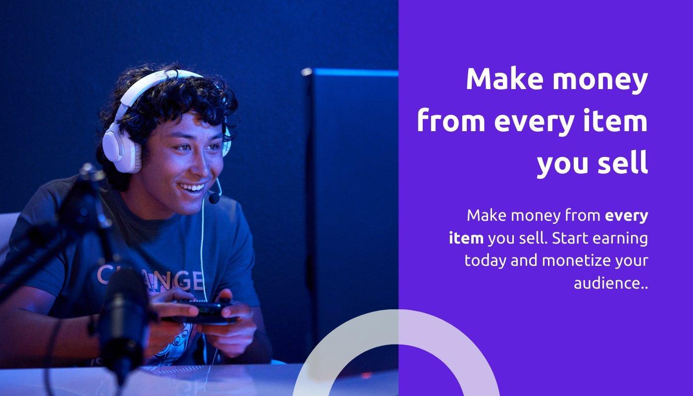 creator recording themselves doing a livestream